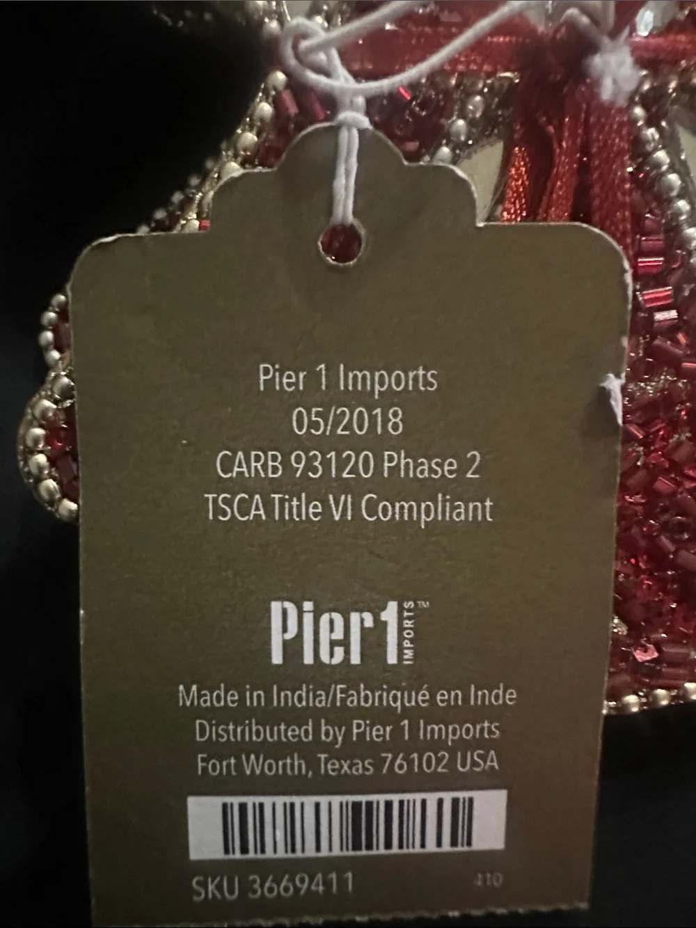 New with Tags! Pier 1 Imports Holiday Angel Beaded Coasters (Set of 4)